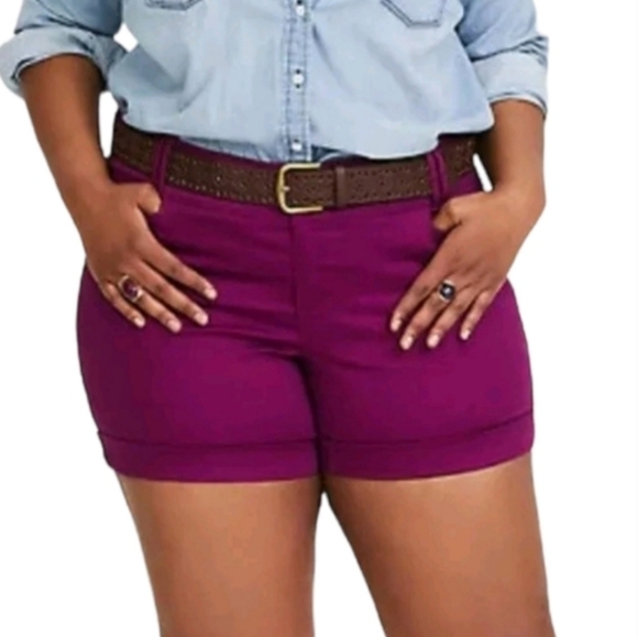 Mossimo stretch cotton blend shorts size 4 - Picture 1 of 5